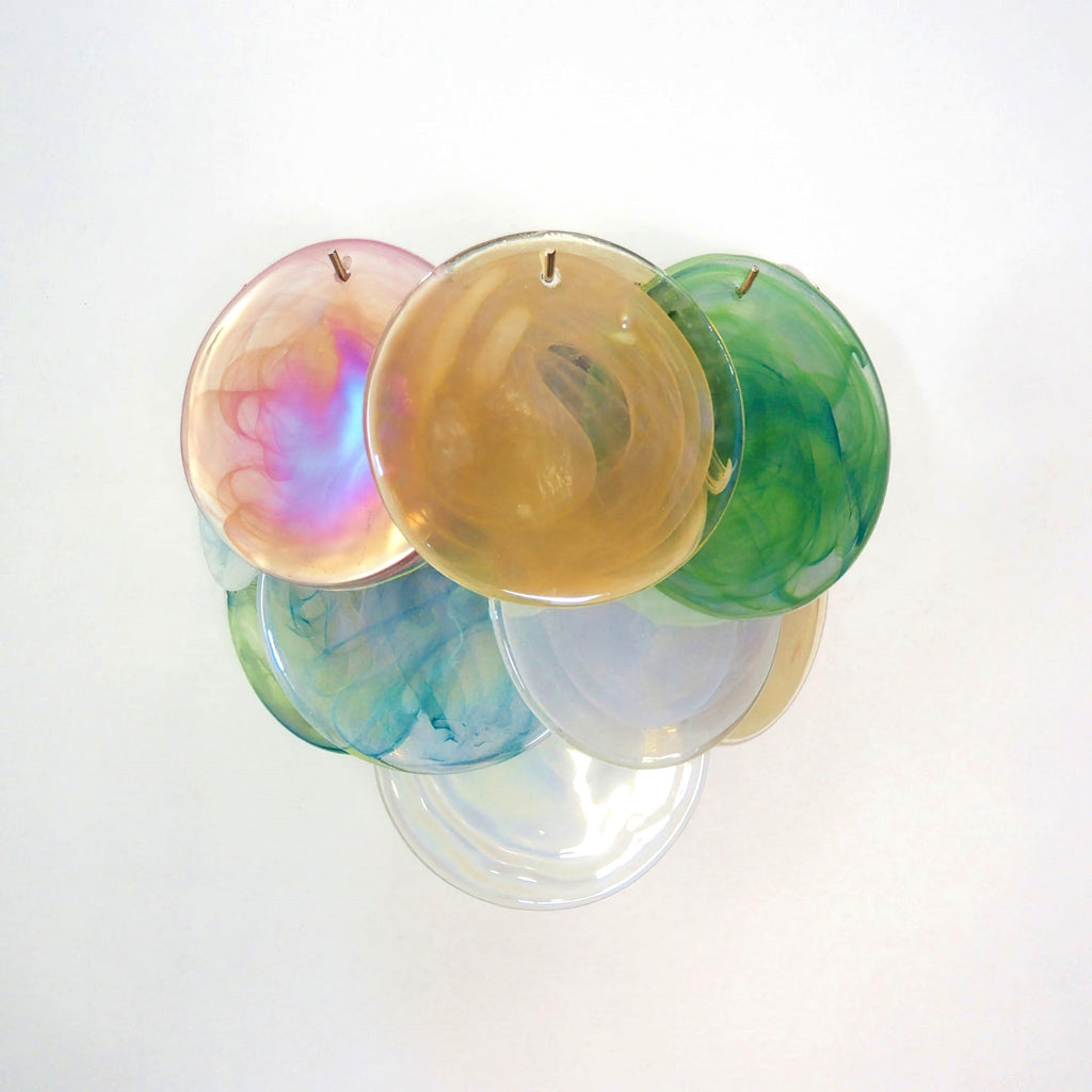 Murano Disc Wall Sconce Colorful
