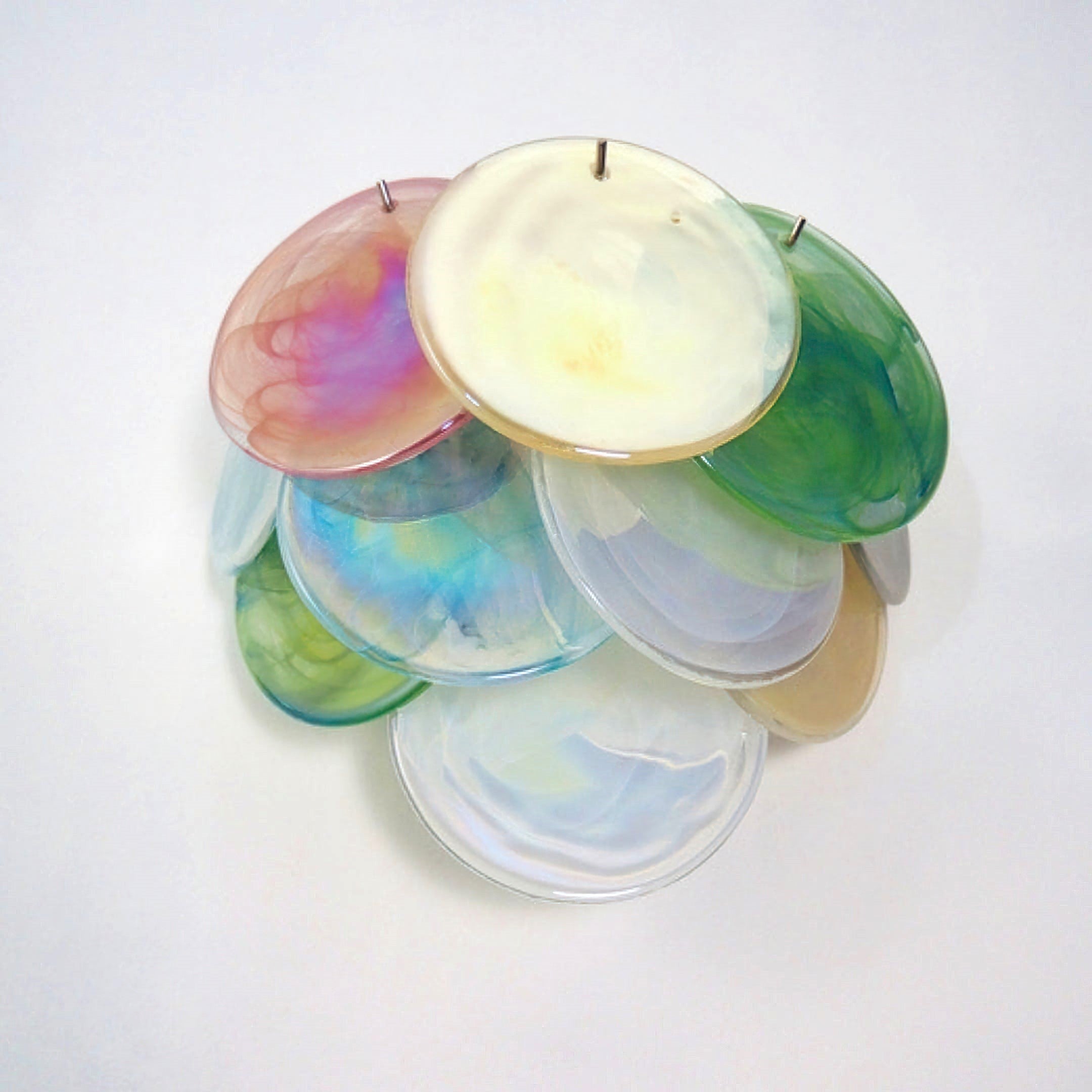 Murano Disc Wall Sconce Colorful