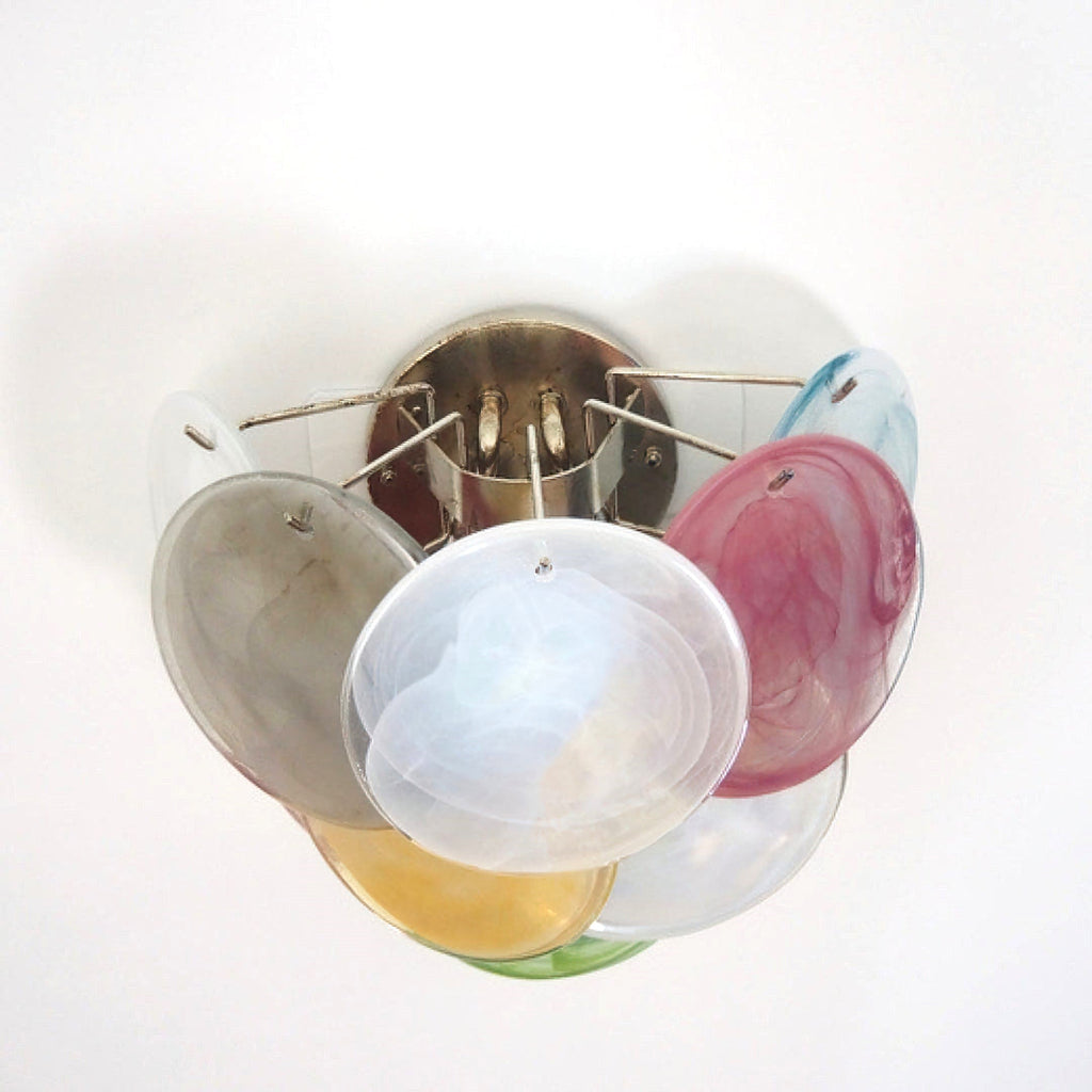 Murano Disc Wall Sconce Colorful