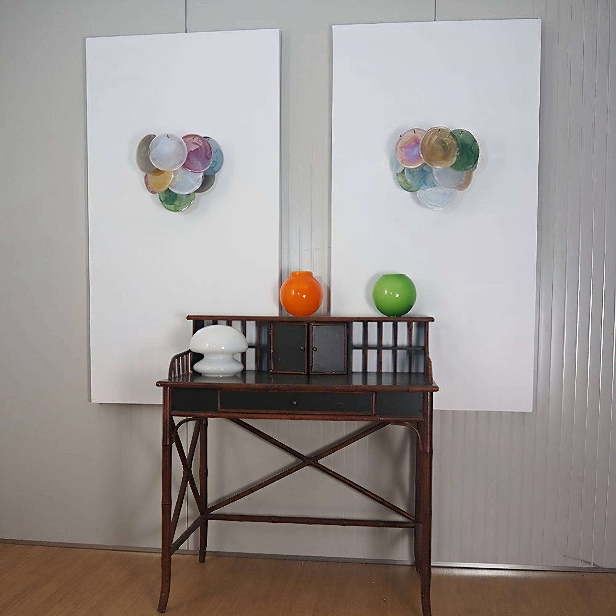 Murano Disc Wall Sconce Colorful