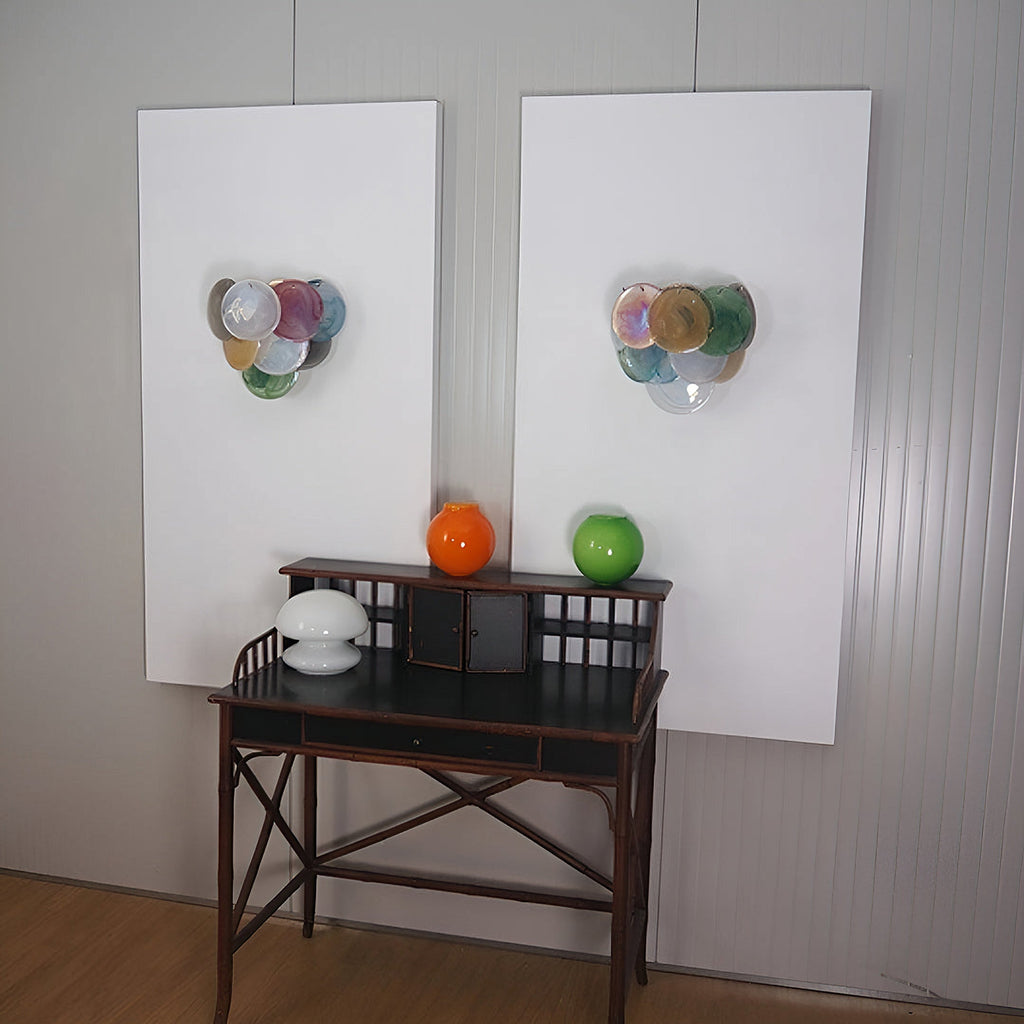 Murano Disc Wall Sconce Colorful