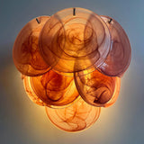 Murano Disc Wall Sconce Pink
