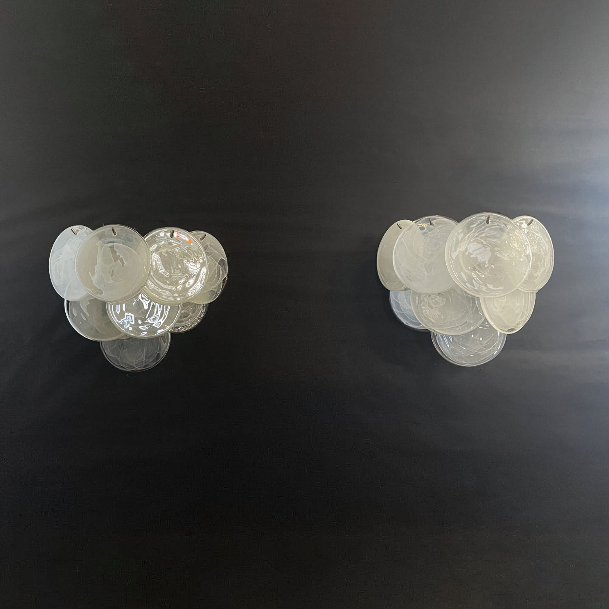 Murano Disc Wall Sconce White