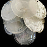 Murano Disc Wall Sconce White