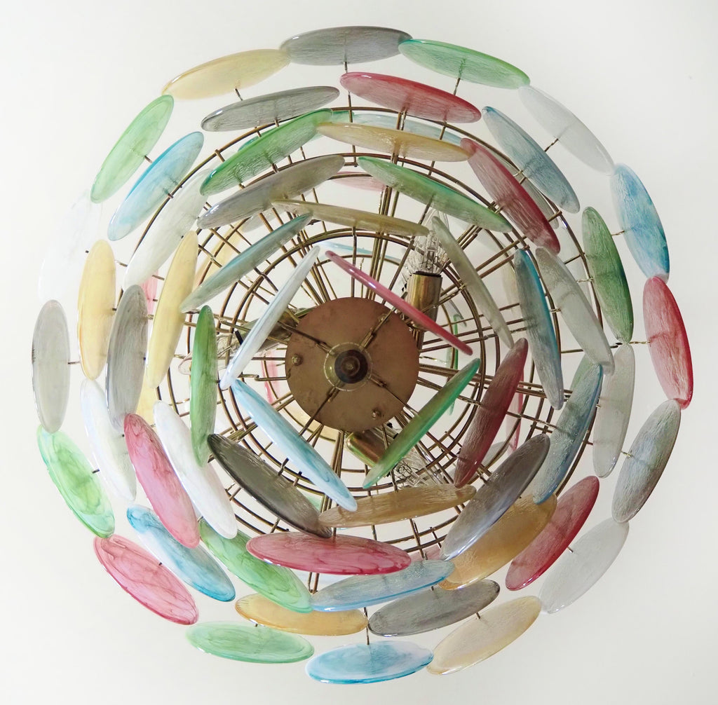 Murano Disc Chandelier Arlecchino 87