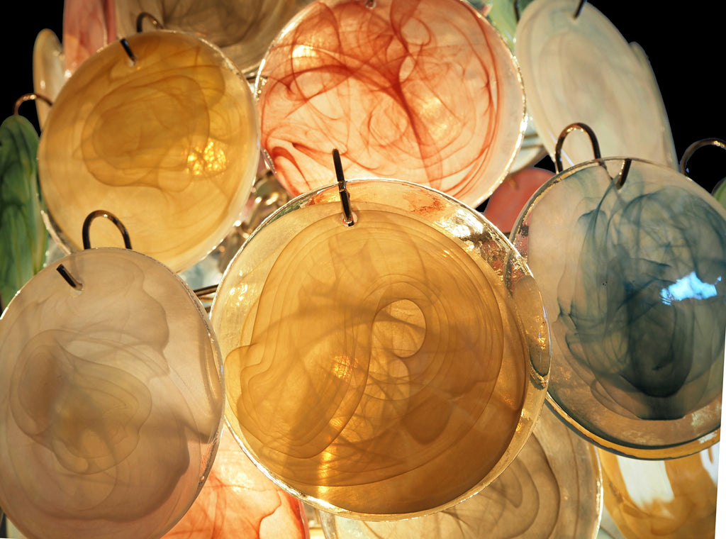 Murano Disc Chandelier Arlecchino 87