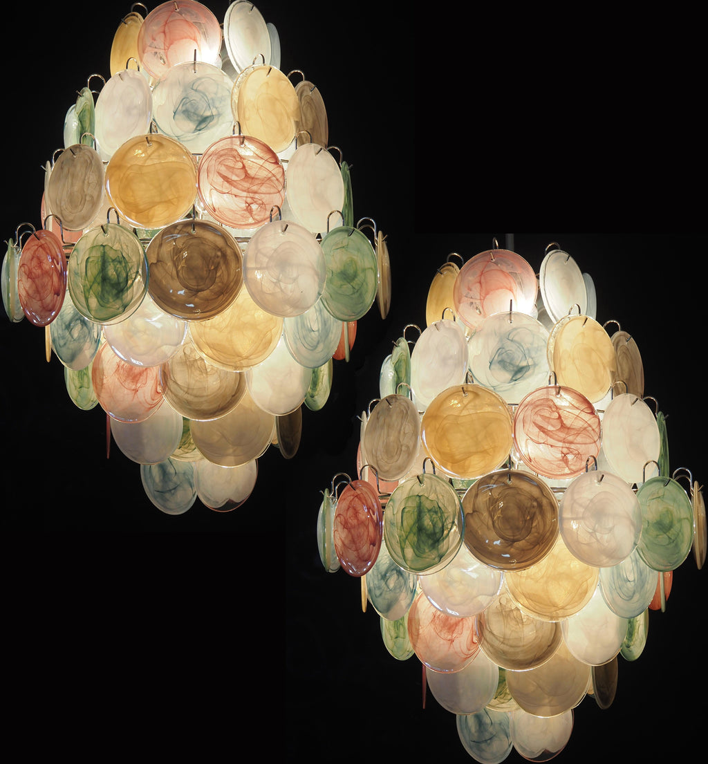 Murano Disc Chandelier Arlecchino 87
