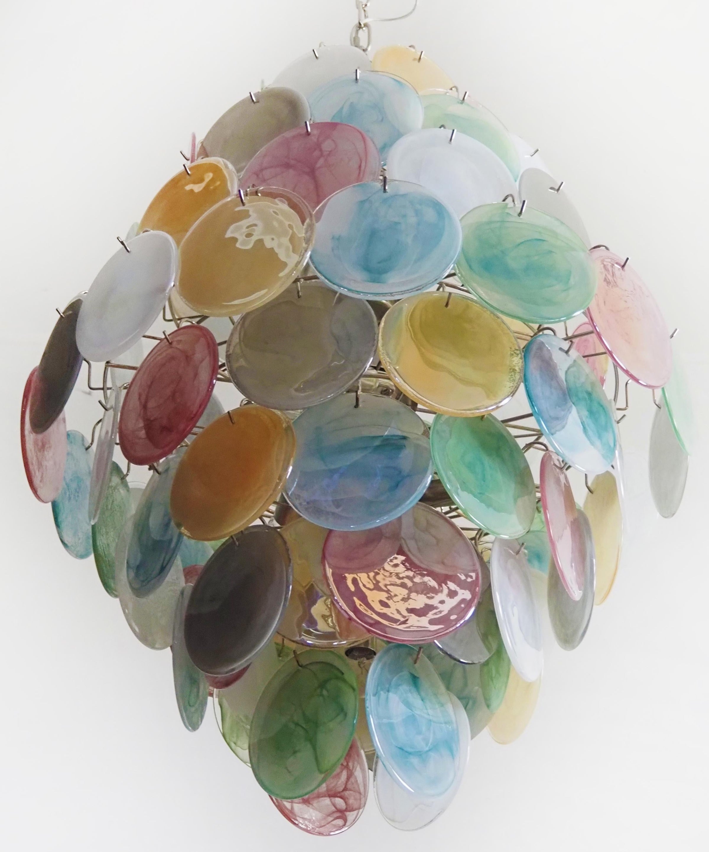 Murano Disc Chandelier Arlecchino 87
