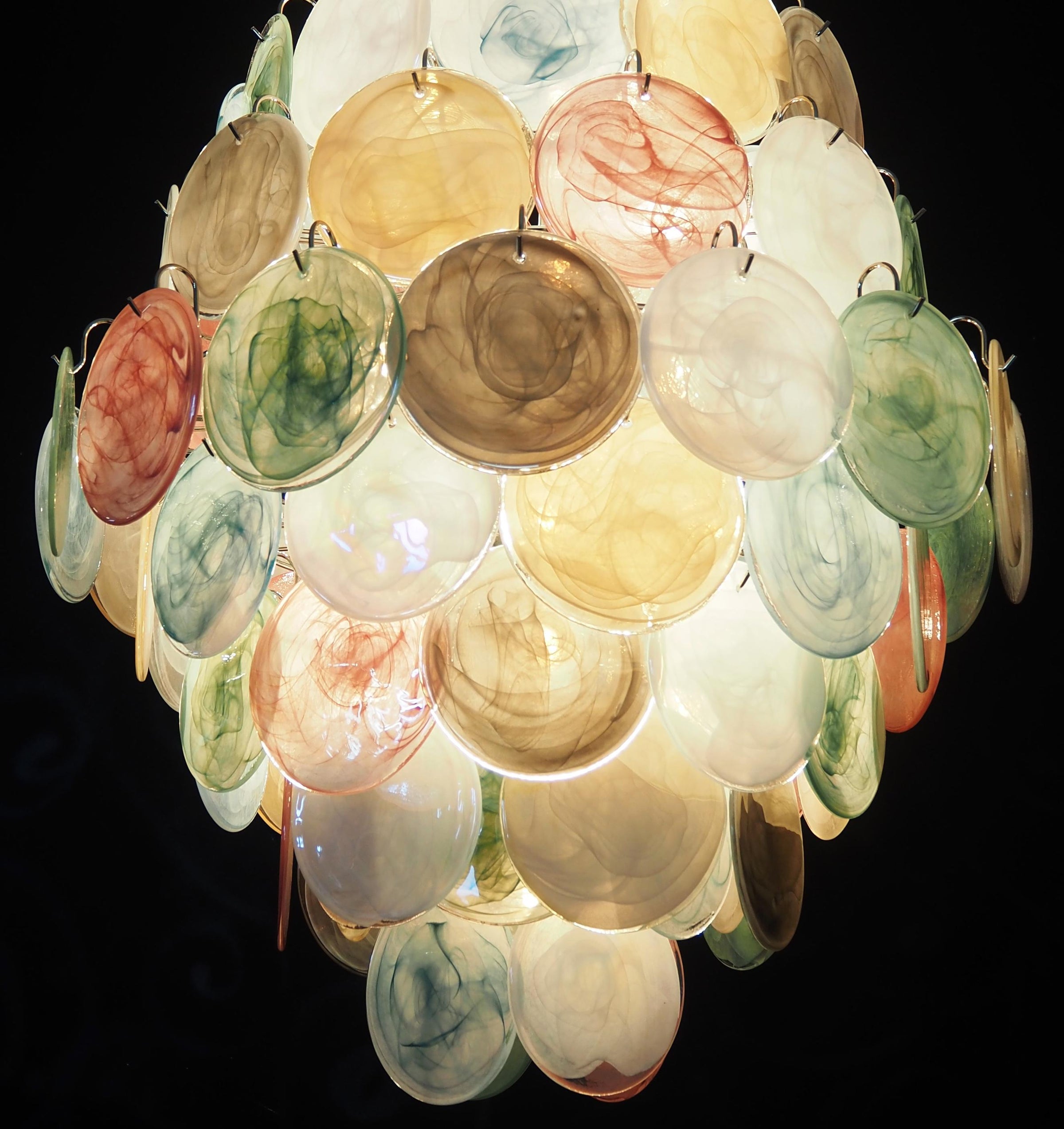 Murano Disc Chandelier Arlecchino 87