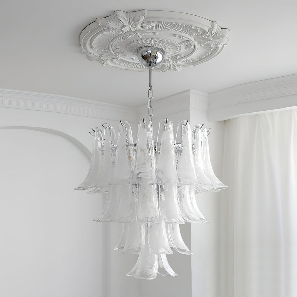 Murano Glass Petal Chandelier