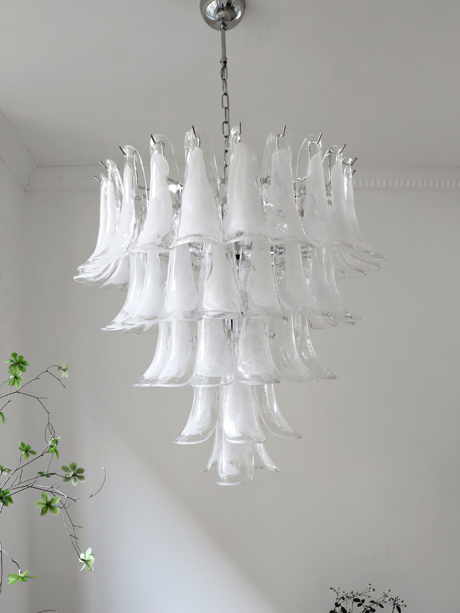 Murano Glass Petal Chandelier