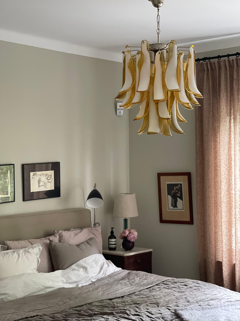 Murano Glass Petal Chandelier 26