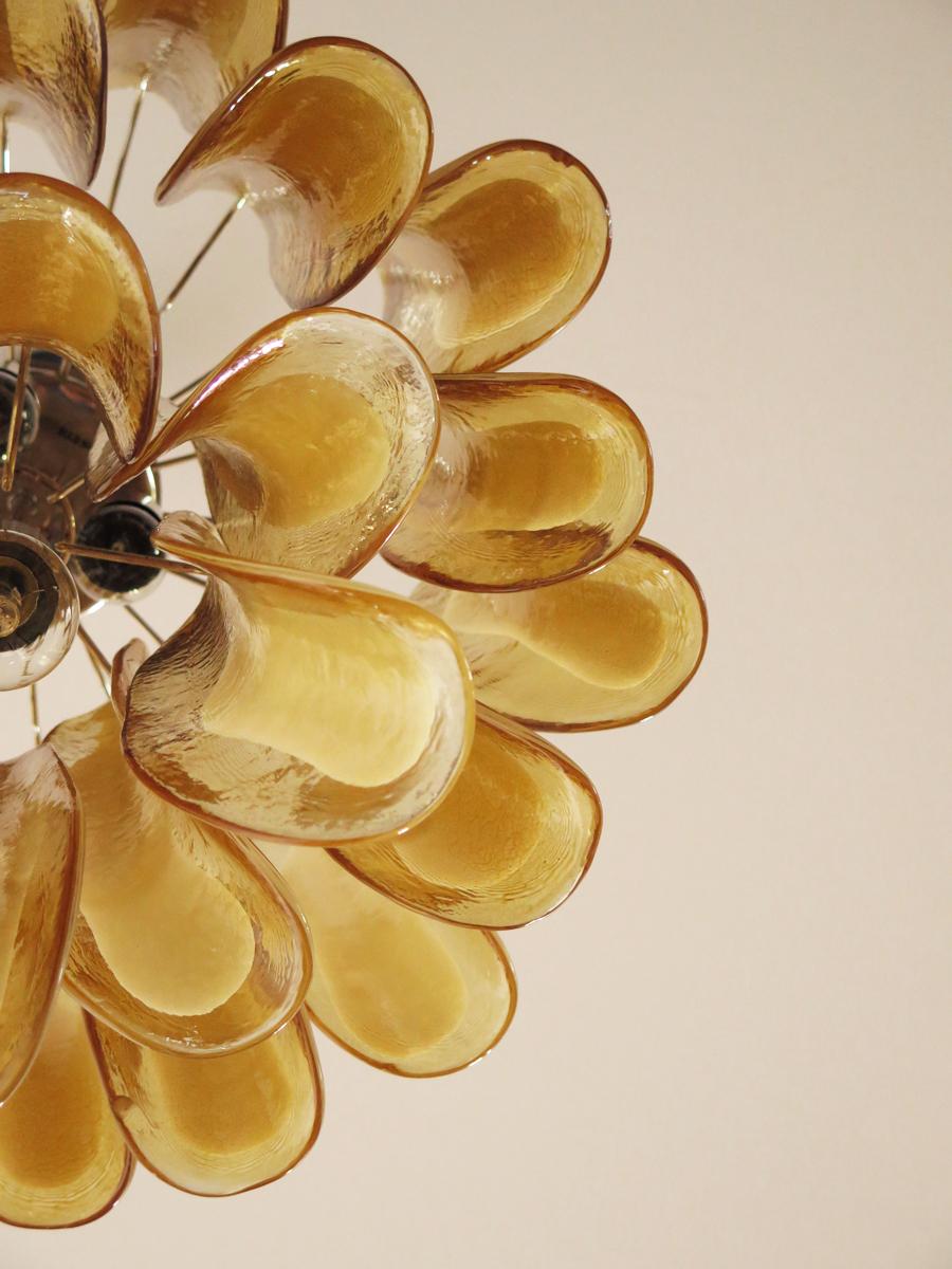 Murano Glass Petal Chandelier 26