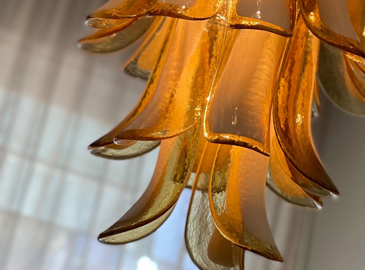 Murano Glass Petal Chandelier 26