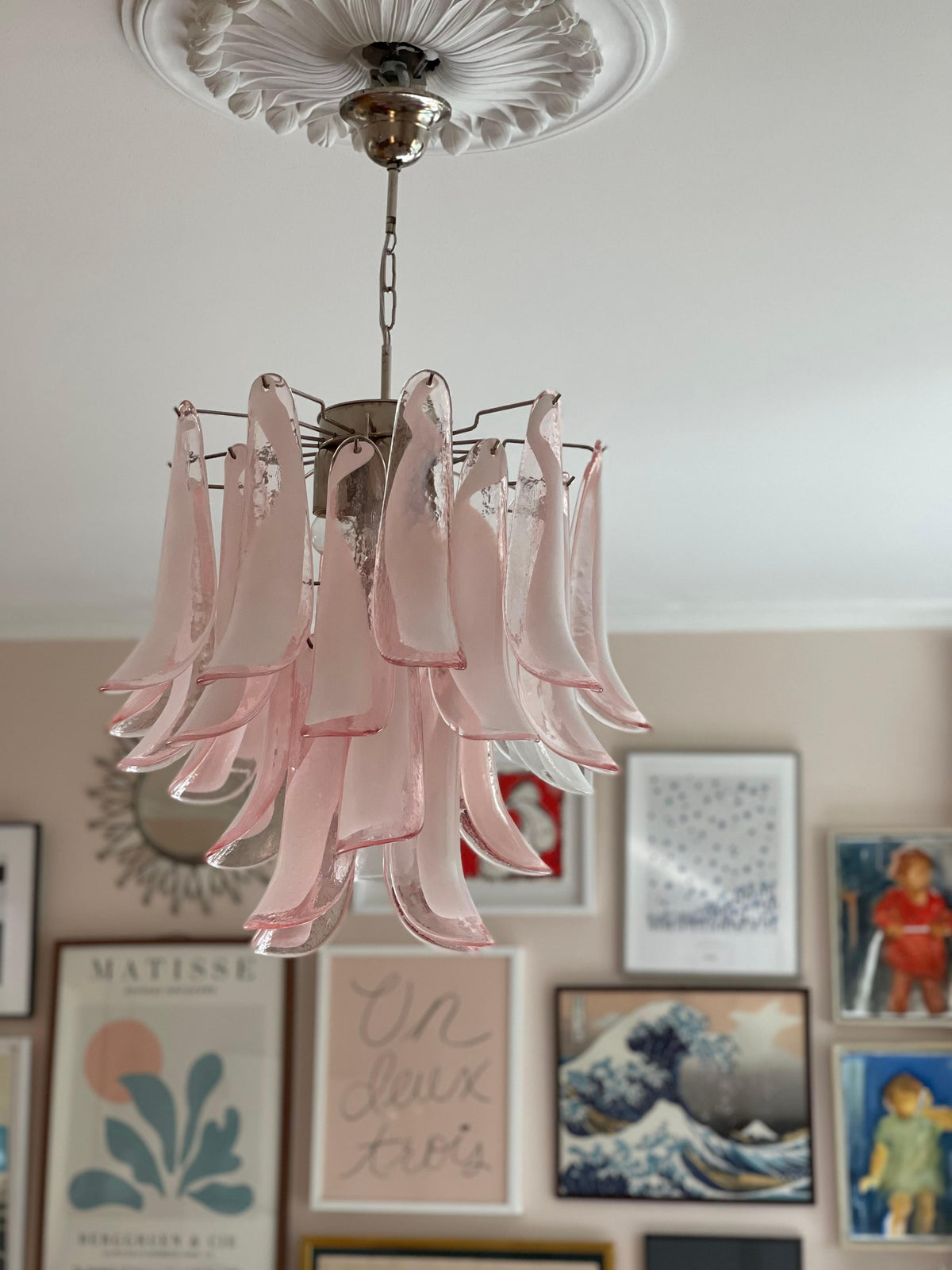 Murano Glass Petal Chandelier 26
