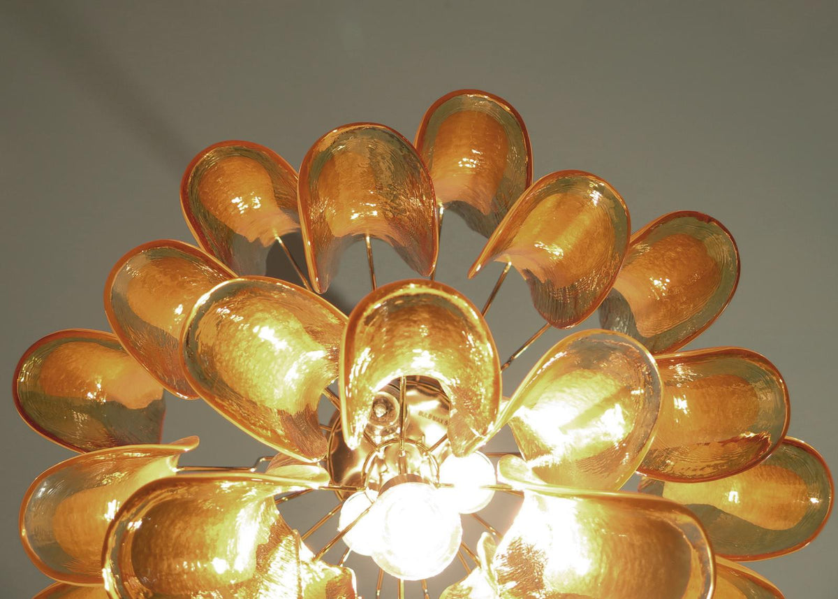 Murano Glass Petal Chandelier 26