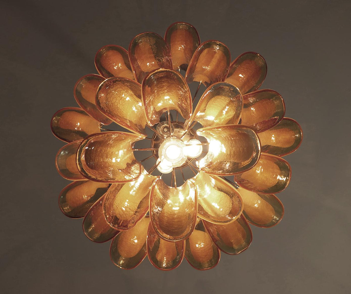 Murano Glass Petal Chandelier 26