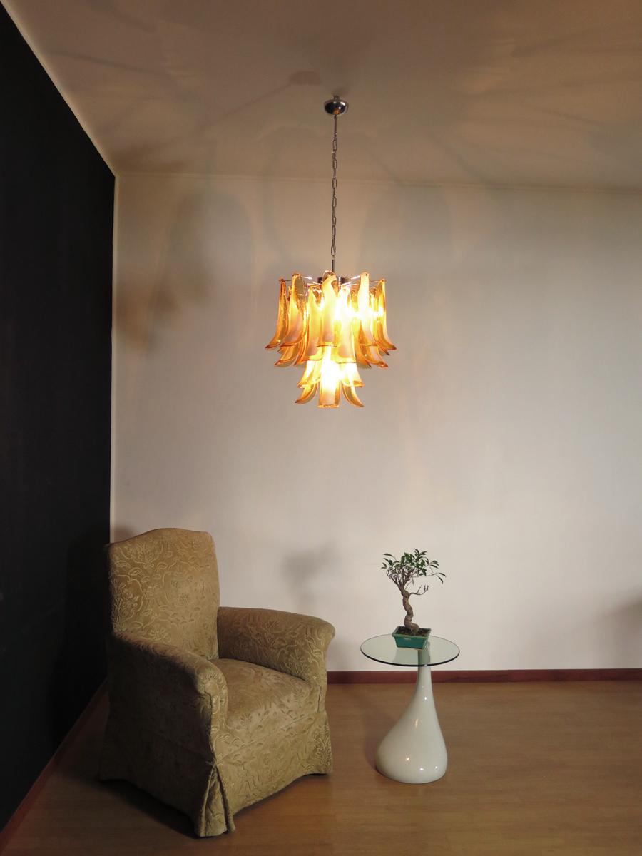 Murano Glass Petal Chandelier 26