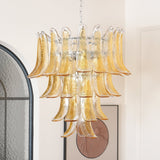 Murano Glass Petal Chandelier
