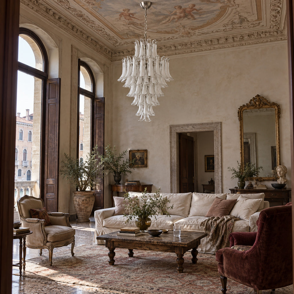 Murano Glass Petal Chandelier 85