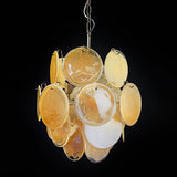 Murano Gold Disc Chandelier 24
