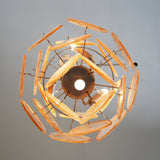 Murano Gold Disc Chandelier 24