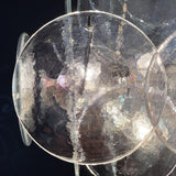 Murano Iridescent Grit Disc Chandelier 36