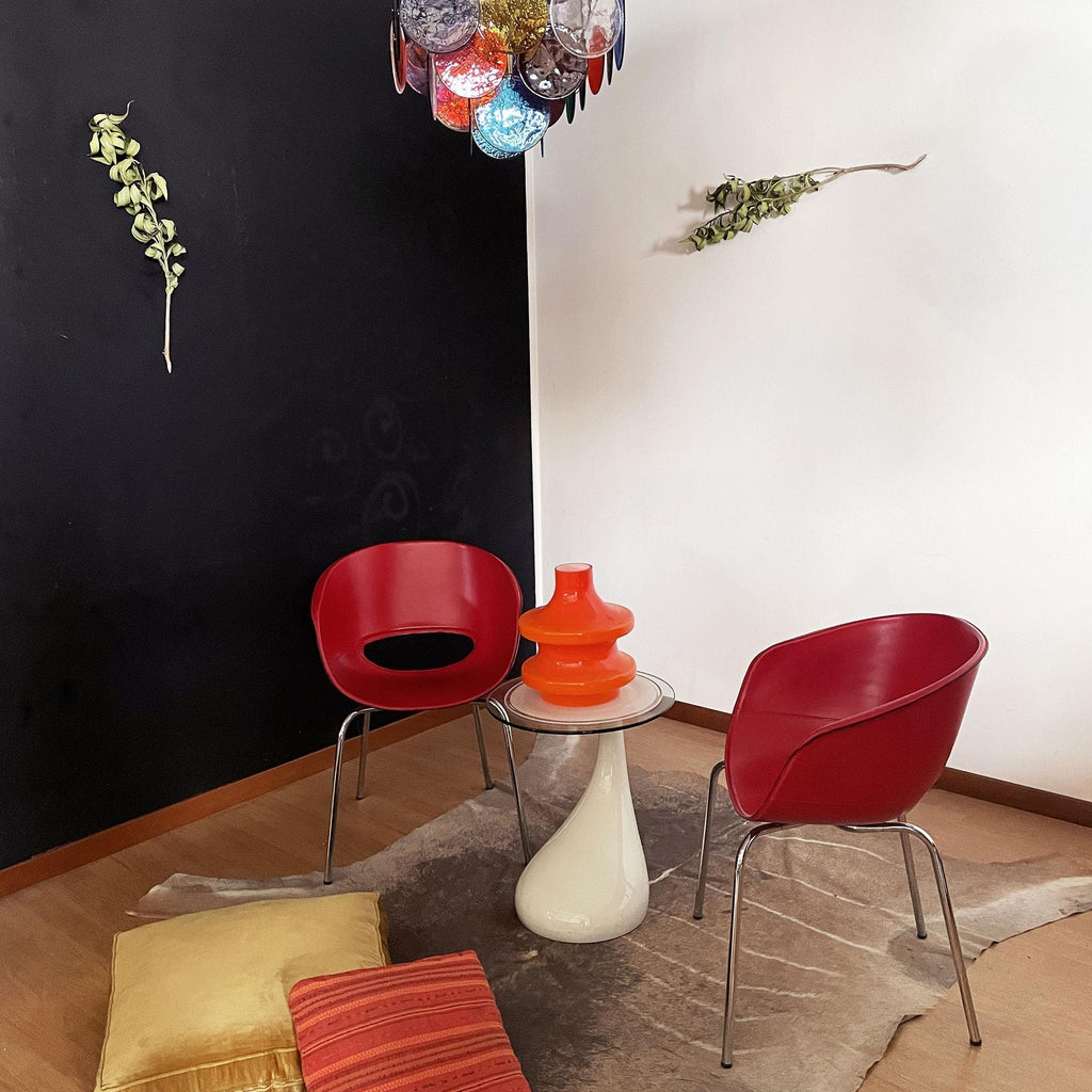 Murano Multicolored Disc Chandelier 36