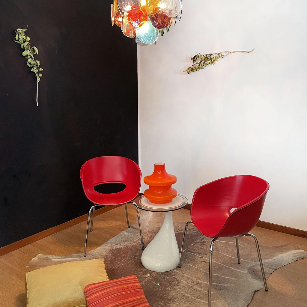 Murano Multicolored Disc Chandelier 36