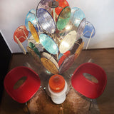 Murano Multicolored Disc Chandelier 36