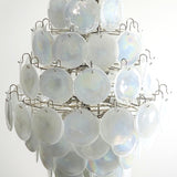 Murano White Disc Chandelier 87