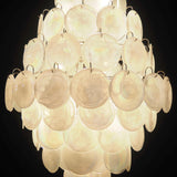 Murano White Disc Chandelier 87