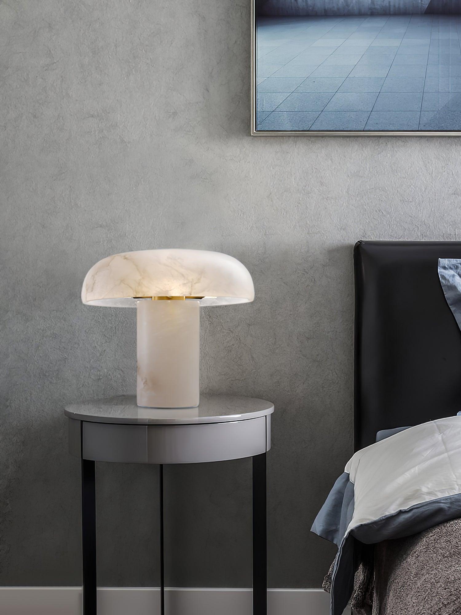 Holey Alabaster Table Lamp
