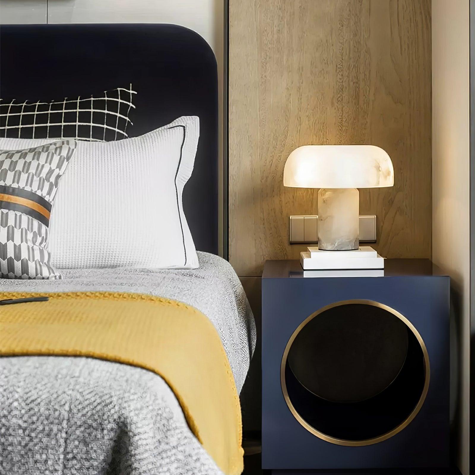 Holey Alabaster Table Lamp