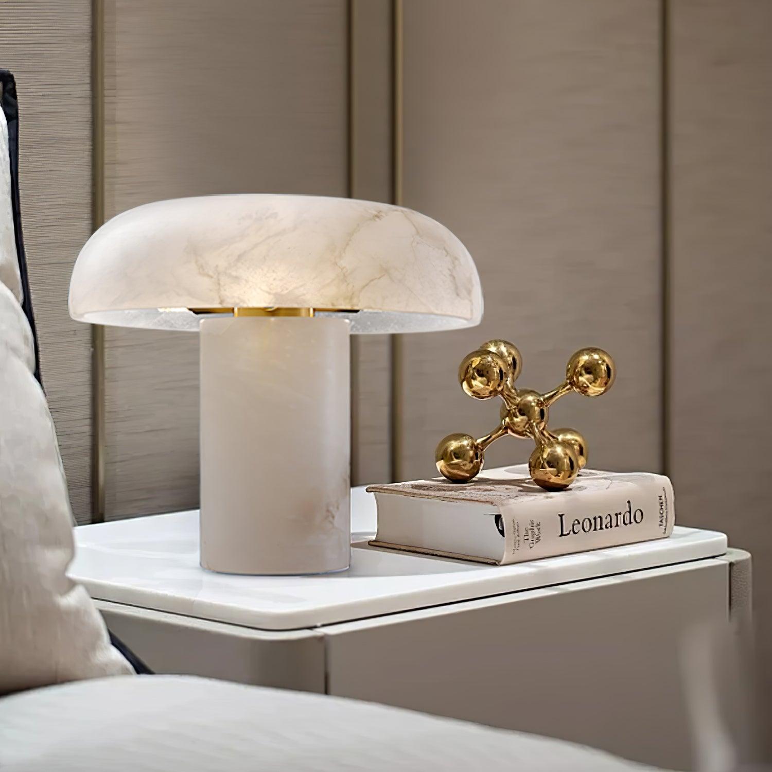 Holey Alabaster Table Lamp