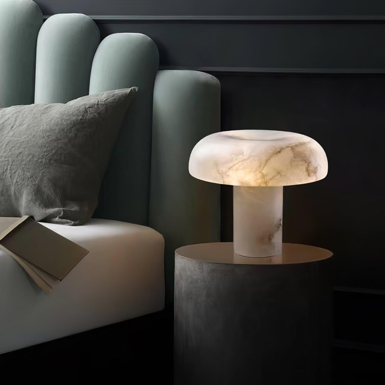 Holey Alabaster Table Lamp