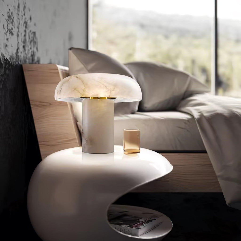 Holey Alabaster Table Lamp