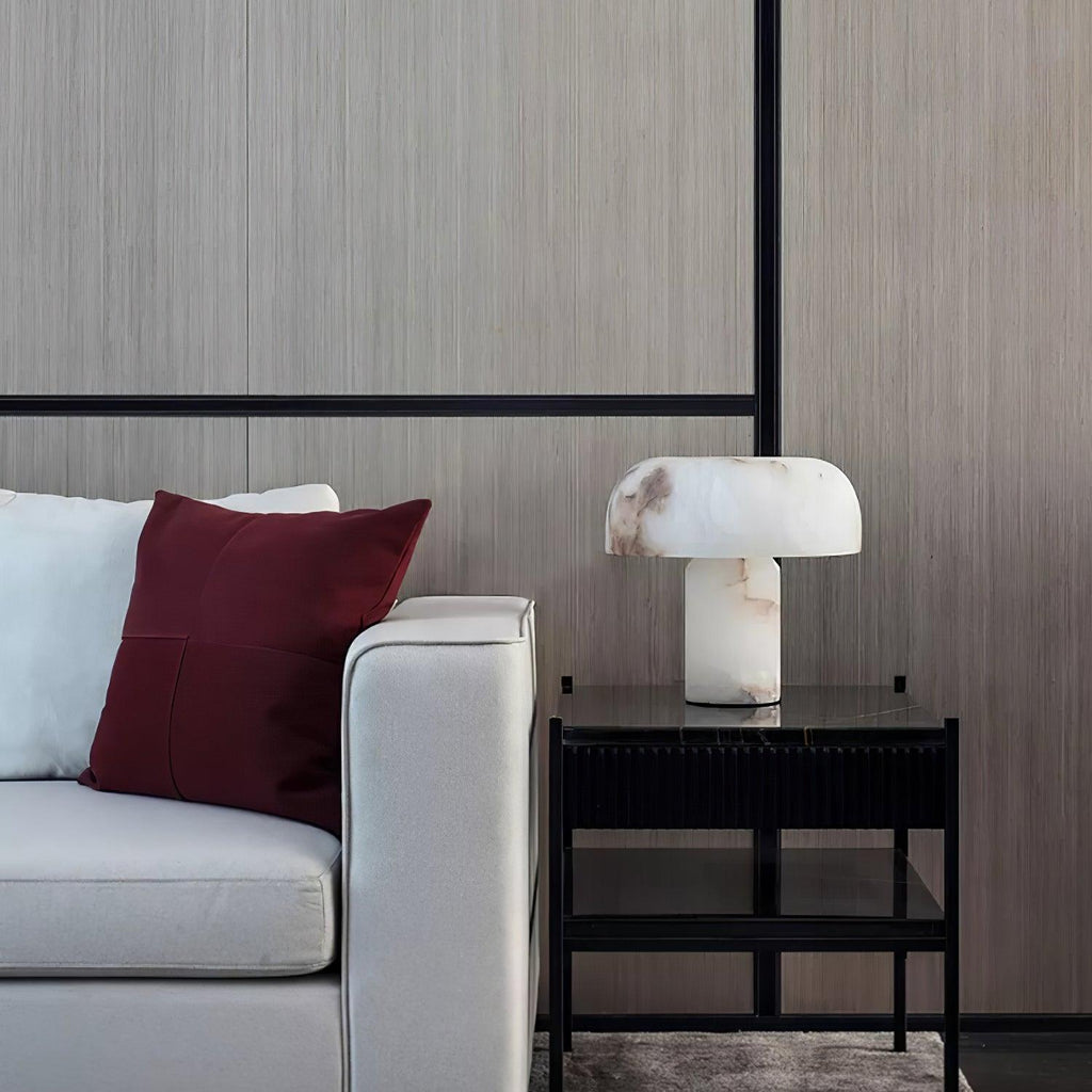 Holey Alabaster Table Lamp