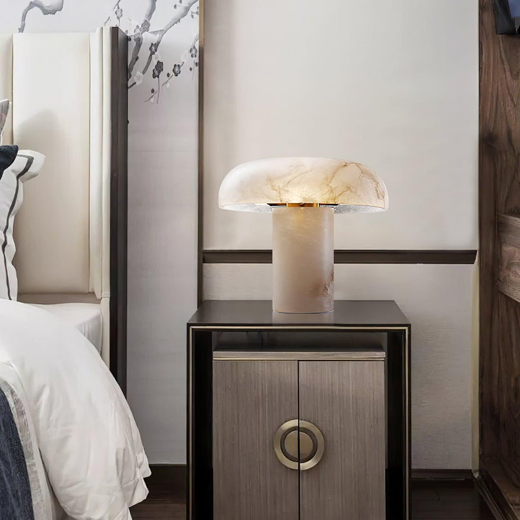 Holey Alabaster Table Lamp