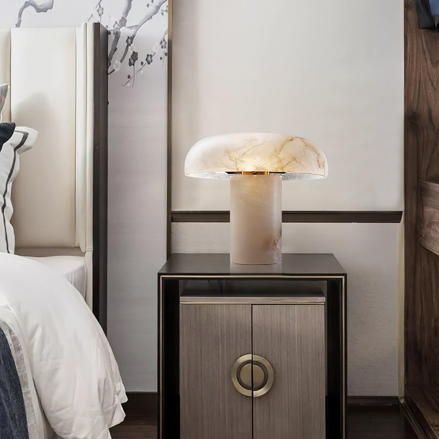 Holey Alabaster Table Lamp