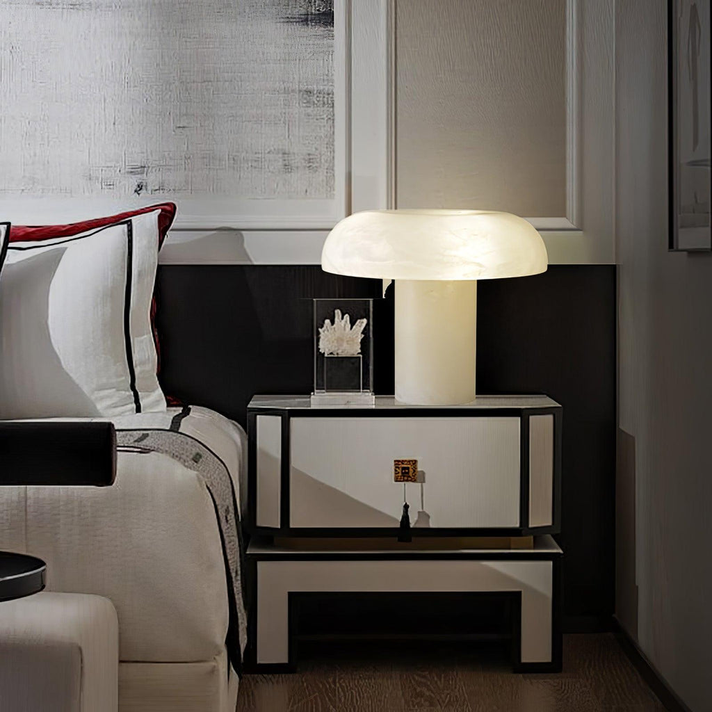 Holey Alabaster Table Lamp