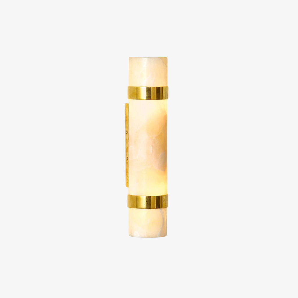 Natalia Onyx and Brass Wall Sconce