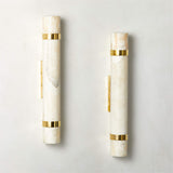 Natalia Onyx and Brass Wall Sconce