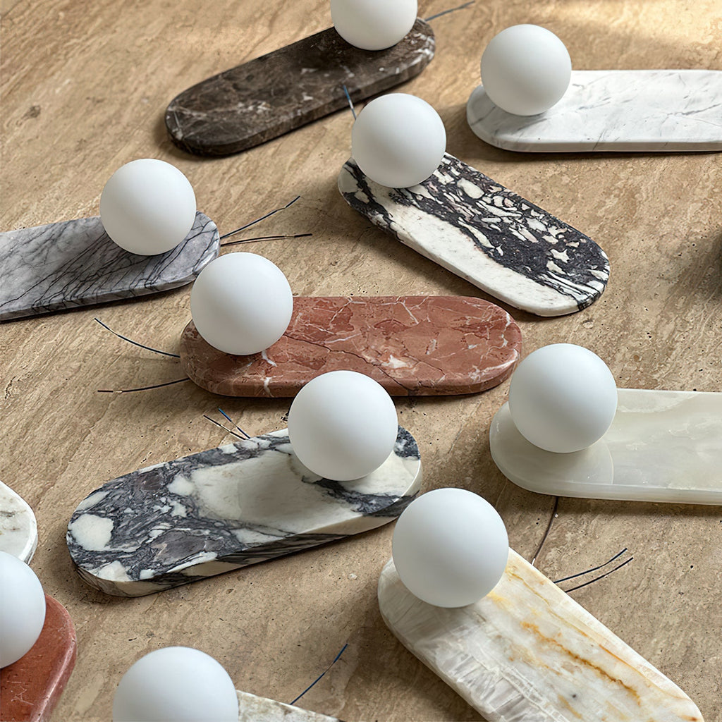 Natural Marble Sconce Collection