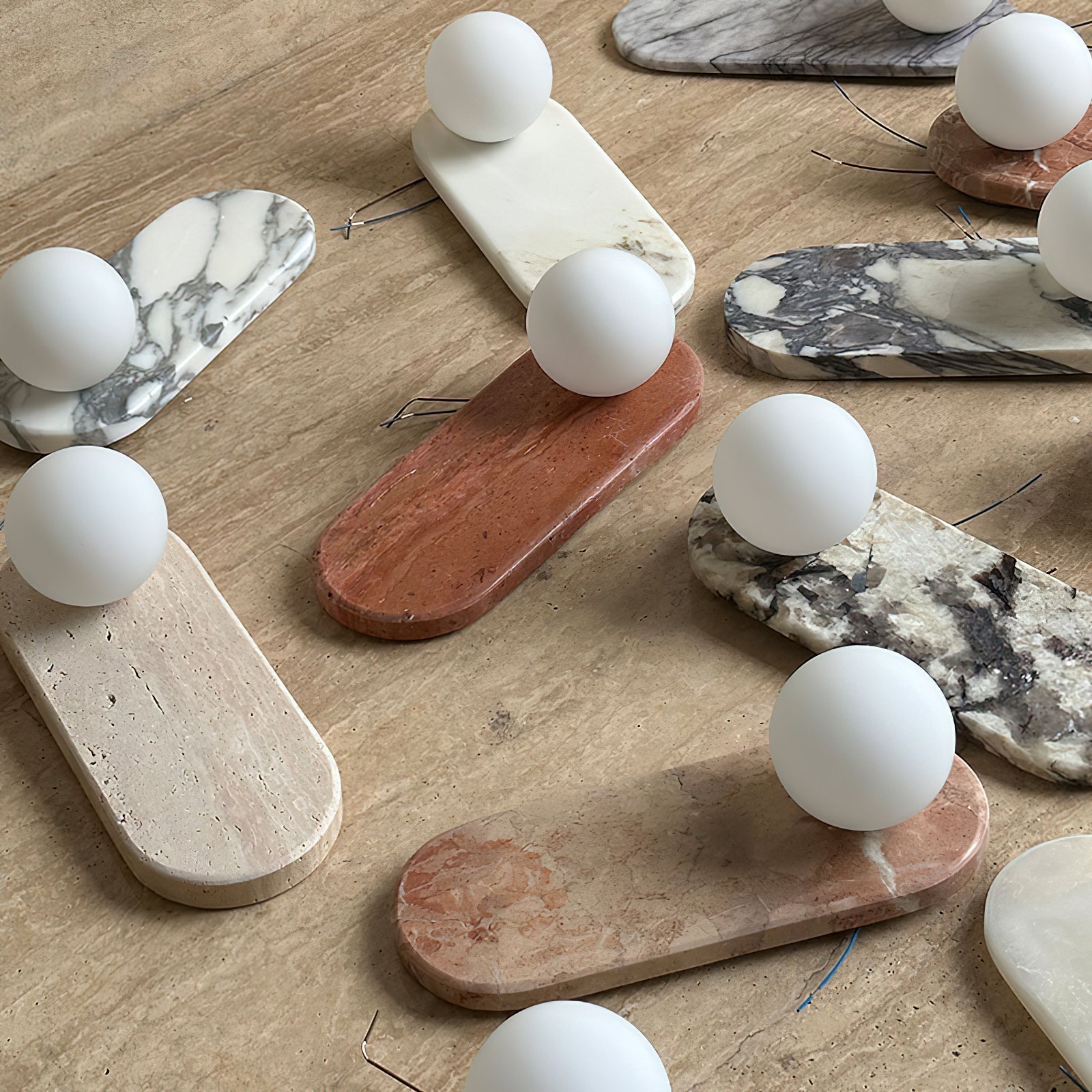 Natural Marble Sconce Collection