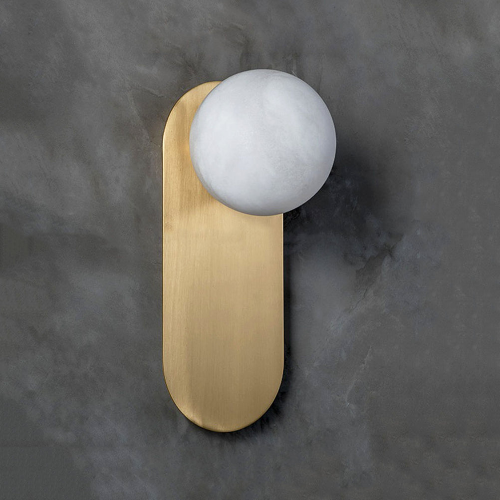 Olive Alabaster Wall Sconce