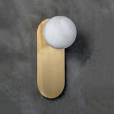 Olive Alabaster Wall Sconce
