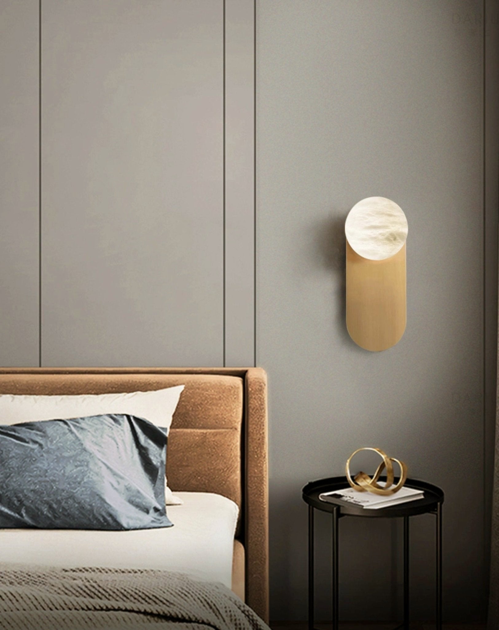 Olive Alabaster Wall Sconce