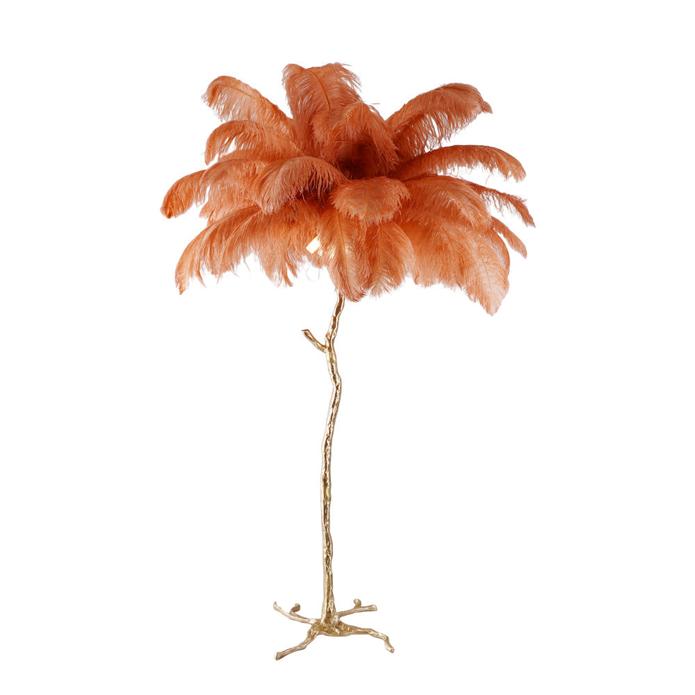 Fero Ostrich Feather Floor Lamp