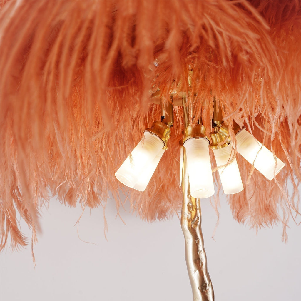 Fero Ostrich Feather Floor Lamp